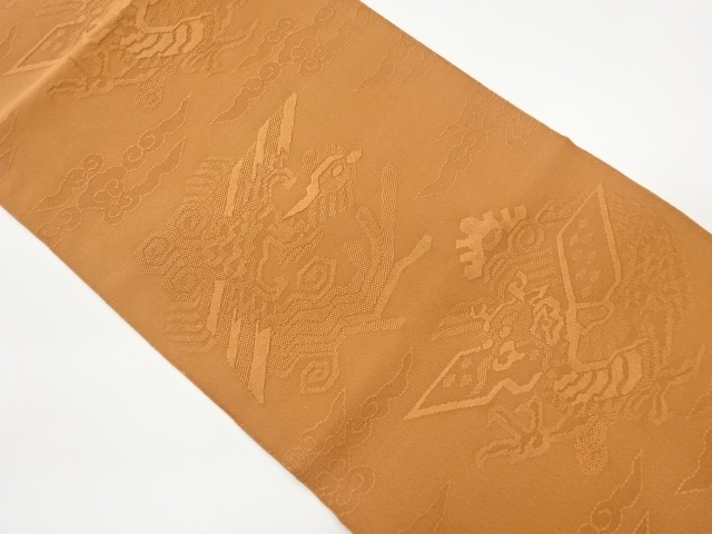 JAPANESE NAGOYA OBI / WOVEN ABSTRACT BIRD
